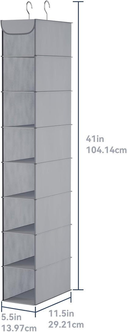 Whitmor Hanging Shoe Shelves - Crosshatch Gray