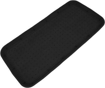 ASHATA Boot Tray Heavy Duty Silicone Shoe Mat Tray with Lip Non Slip, Boot Mat Organizer for Front Door Entryway Indoor Outdoor Use, 30x15 Inch (Grey)