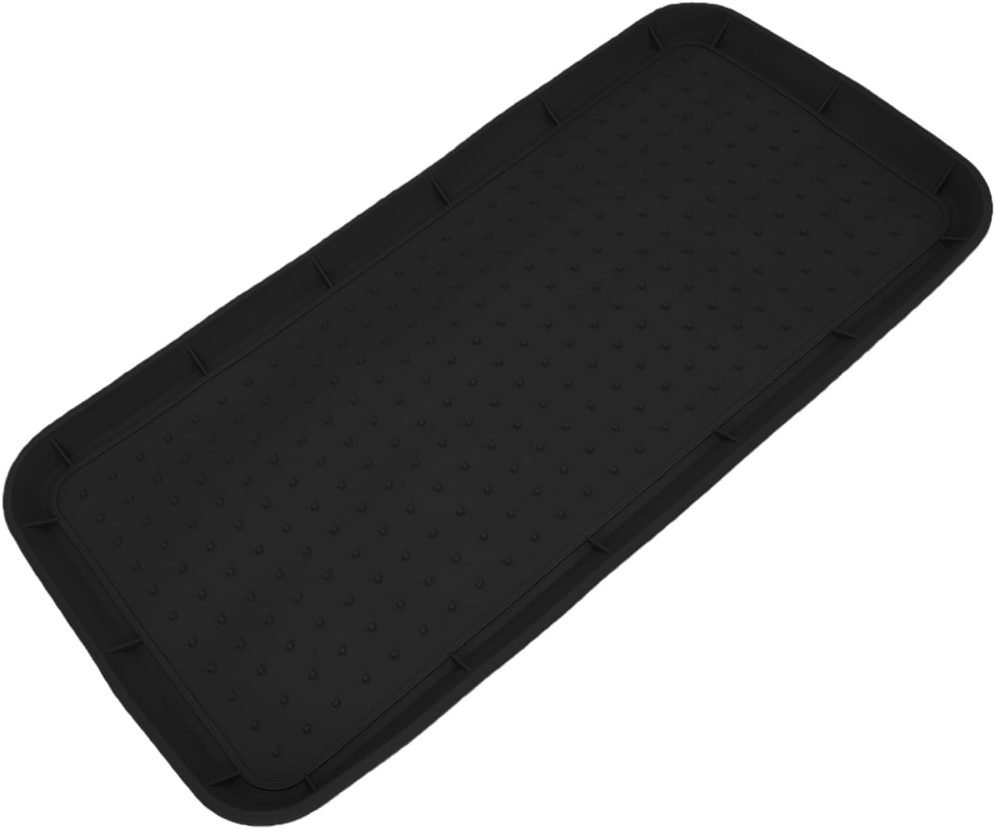 Pomya Heavy Duty Silicone Boot Mat | Shoe Tray with Raised Lip for Entryway, Mudroom, Porch, Patio (Gray)