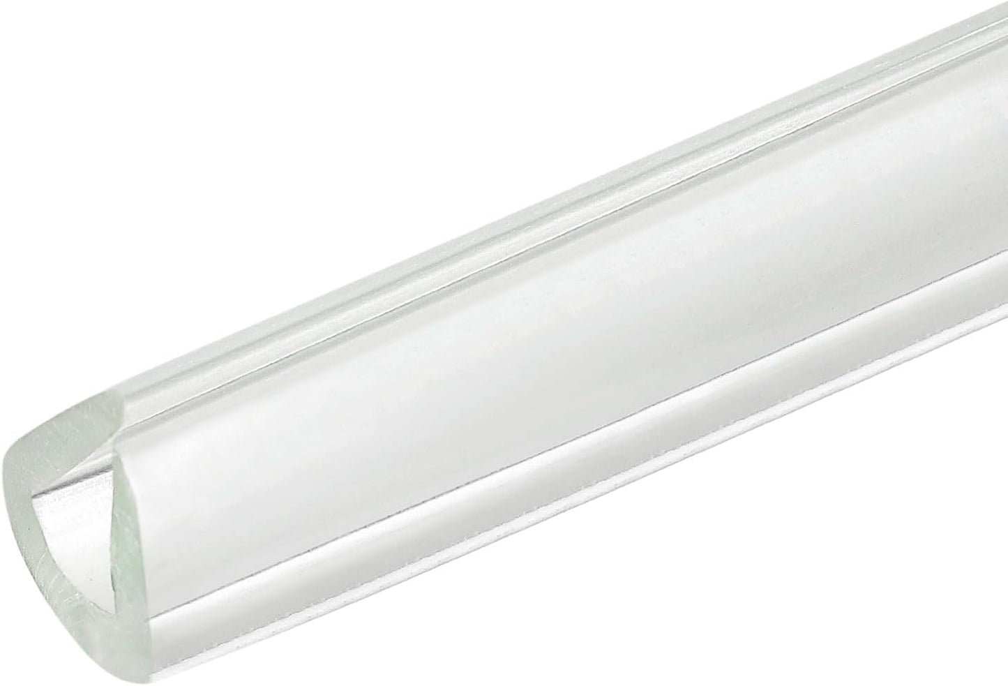 uxcell U Channel Edge Trim, 4.9ft Length Soft Rubber Guard Seal Strip Edge Protector Fit for 1-2mm Edge, (9/32" W x 5/32" H) Clear