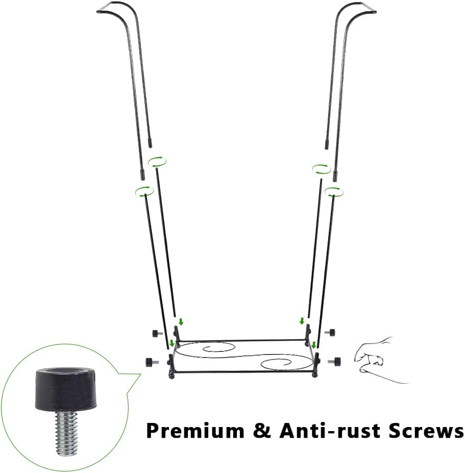 Trash Bag Holder, Metal Garbage Bag Holder, 30-45 Gallon Portable Trash Bag Holder Stand, Multi-use Leaf Bag Holder for Yard, Camping, Party, Wedding