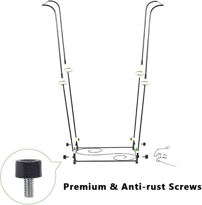 Trash Bag Holder, Metal Garbage Bag Holder, 30-45 Gallon Portable Trash Bag Holder Stand, Multi-use Leaf Bag Holder for Yard, Camping, Party, Wedding