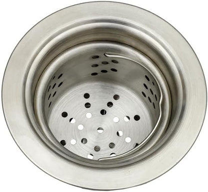 STARSTAR 3-1/2in Stainless Steel Sink Drain Kit with Removable Deep Basket and Sealing Lid