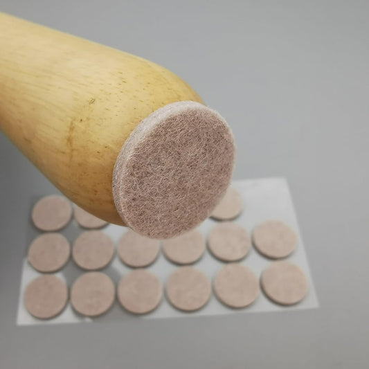GSHLLO 96 Pcs 2cm Round Felt Furniture Pads Anti Scratch Floor Protectors Self Adhesive Chair Leg Pads Felt Furniture Feet Sliders Small Sticky Table Pads