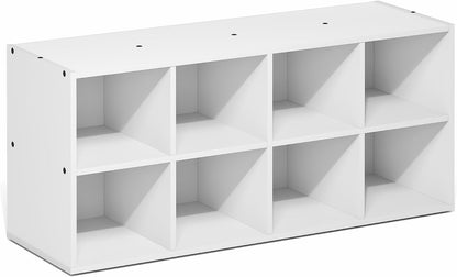 Furinno FANO Shoe Rack, 24-Inch Width 2-Tier Shoe Organizer, Stackable Shoes Storage, 11.7 x 24.2 x 11.7, for Closet Entryway, Office, Garage, Amber Pine