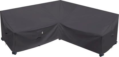 Patio Deck Box Cover, 63x30 Inch Fire Pit Covers with Straps and Handles, Waterproof Heavy Duty Outdoor Furniture Winter Cover for Keter, Suncast, Lifetime Container