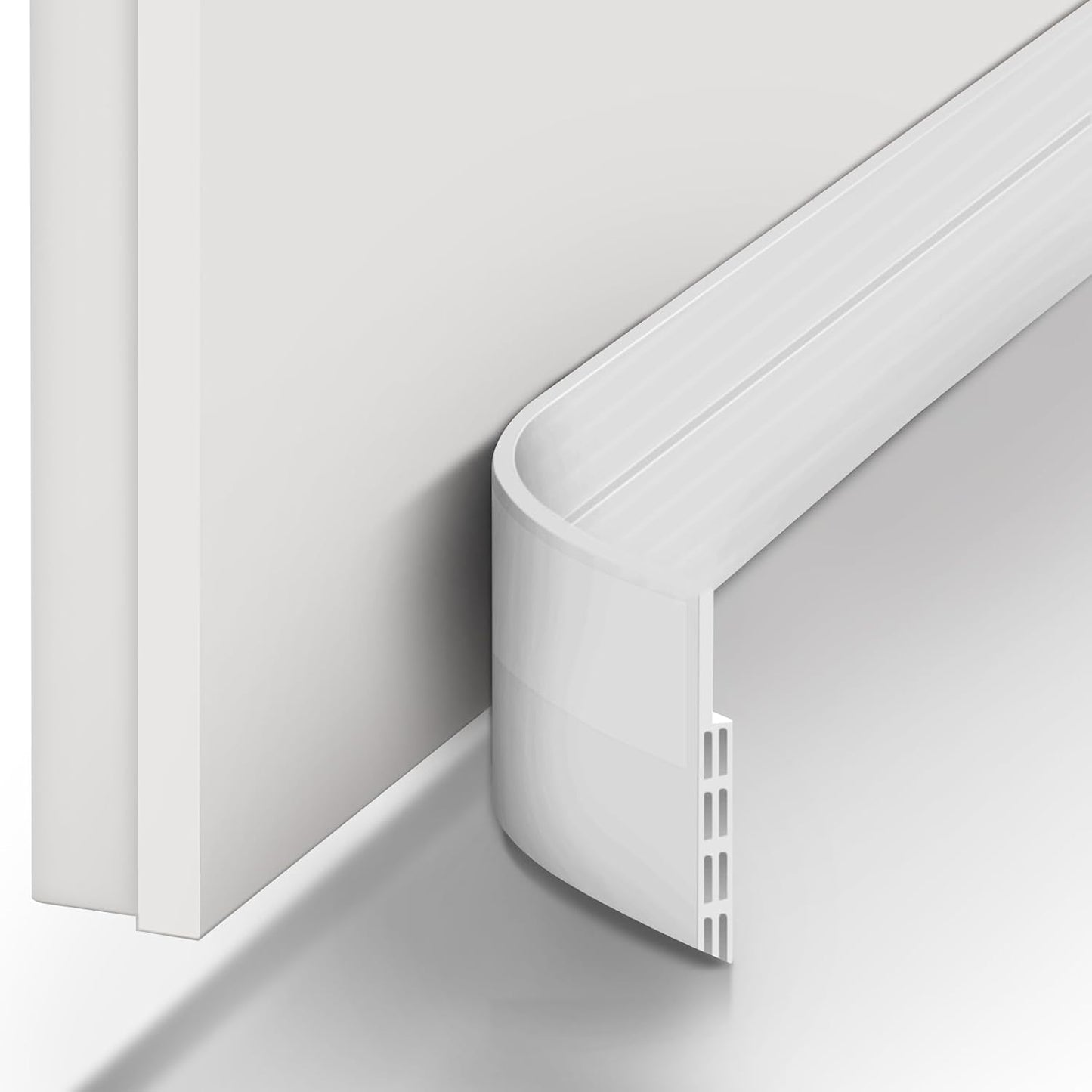 Door Draft Stopper, Ohuhu 39"L x 2"W Silicone Weather Stripping Under Door Seal for Exterior Interior Doors, 1" Widened Strong Adhesive, Soundproof Door Sweep Strip to Block Cold, Noise, Light Pests