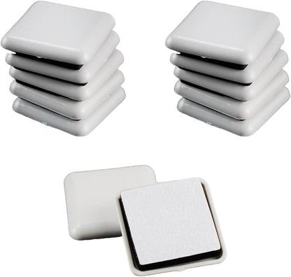 12 Pcs Furniture Sliders for Carpet, 1.5 inch Square Self-Stick Furniture Movers Sliders, Reusable Moving Pads for Hardwood Floors Moving Table Desk Bed Sofa Couch Cabinet