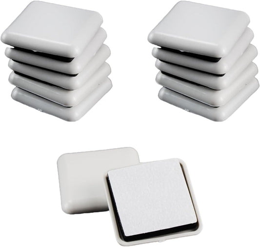 12 Pcs Furniture Sliders for Carpet, 1.5 inch Square Self-Stick Furniture Movers Sliders, Reusable Moving Pads for Hardwood Floors Moving Table Desk Bed Sofa Couch Cabinet