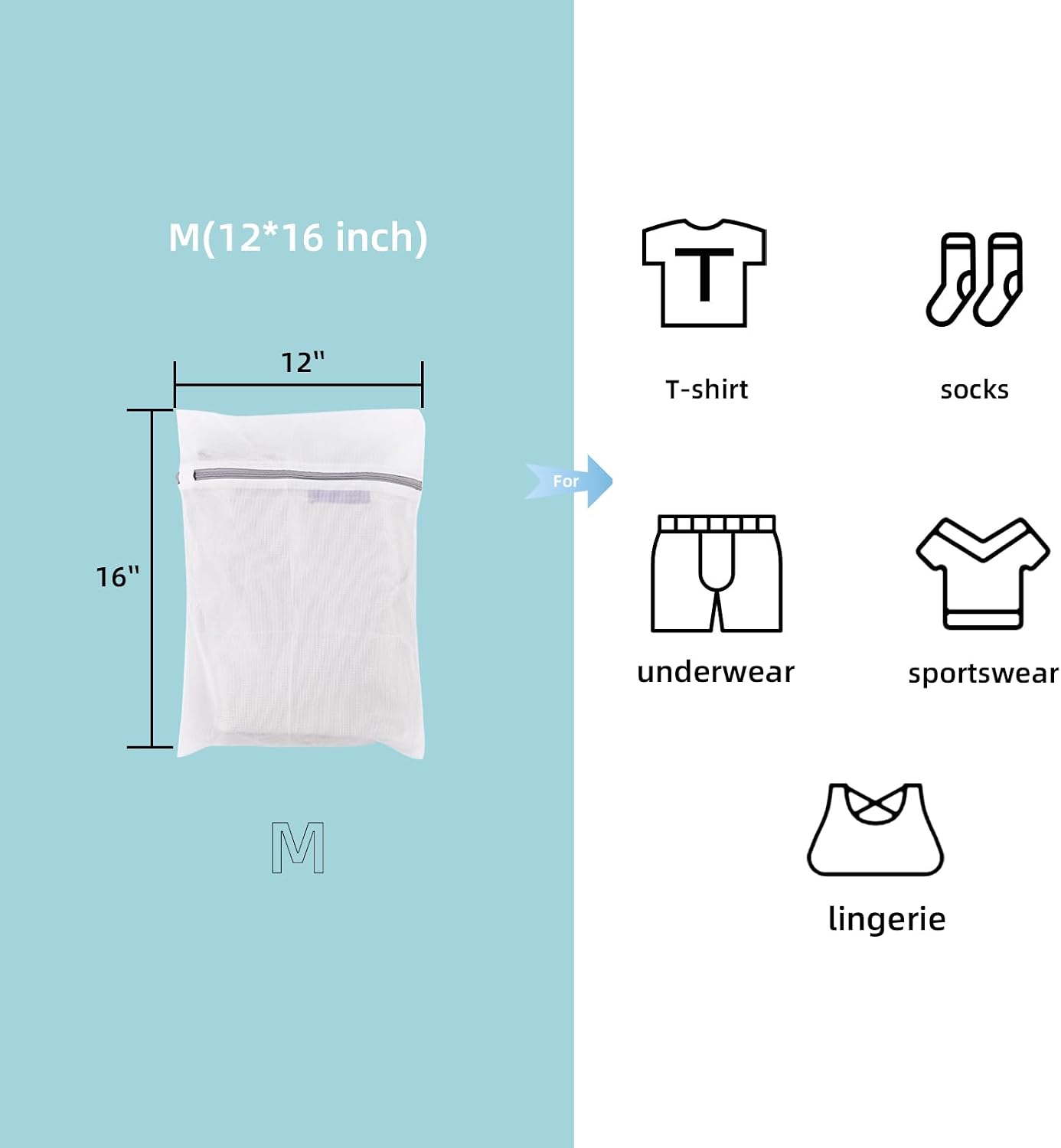 GOGOODA Mesh Laundry Bags for Delicates Durable Protective Wash Bags | Travel Storage Bags for Intimates Lingerie, 3PCS（3XXL）