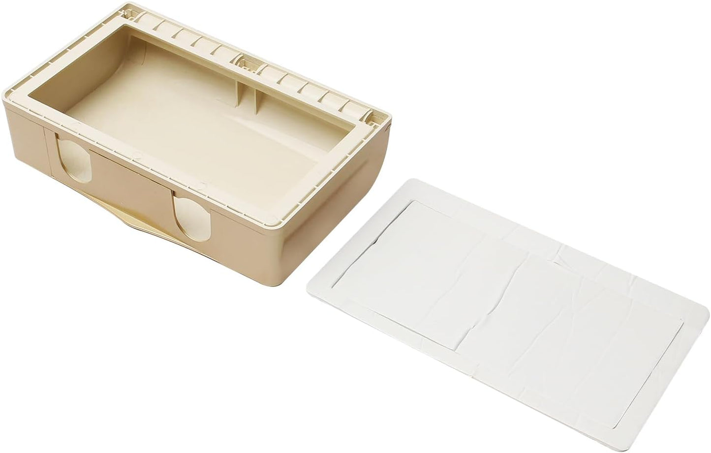Fielect Weatherproof in Use Outlet Cover Plug 86 Type Electrical Outlet Cover Receptacle Protector 98x110x43mm for Retrofit Siding Construction, Transparent