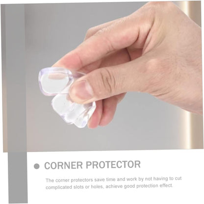 10 Pcs Clear PVC Corner Protectors Anti-Collision for Bed Frame Baby Proof Edges Covers Furniture Corner Guard