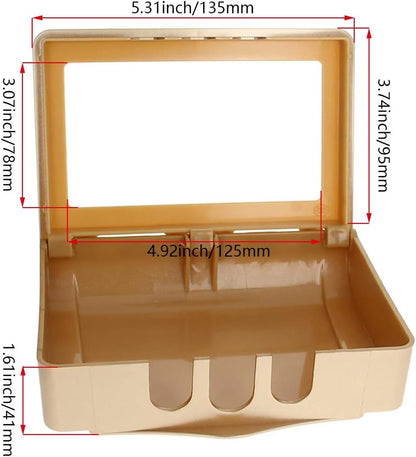 Fielect 2Pcs Weatherproof in Use Outlet Cover Plug Receptacle Protector for Retrofit Siding Construction Transparent 118 Type 210x100x47mm