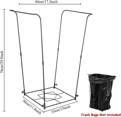 Trash Bag Holder, Metal Garbage Bag Holder, 30-45 Gallon Portable Trash Bag Holder Stand, Multi-use Leaf Bag Holder for Yard, Camping, Party, Wedding