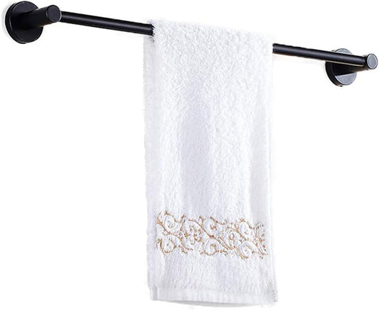 Laundry Rack, Wall Mounted Airer, Bathroom Towel Rack Balcony Drying Racks Single Pole Bathroom Clothes Rail Black/Punch Installation
