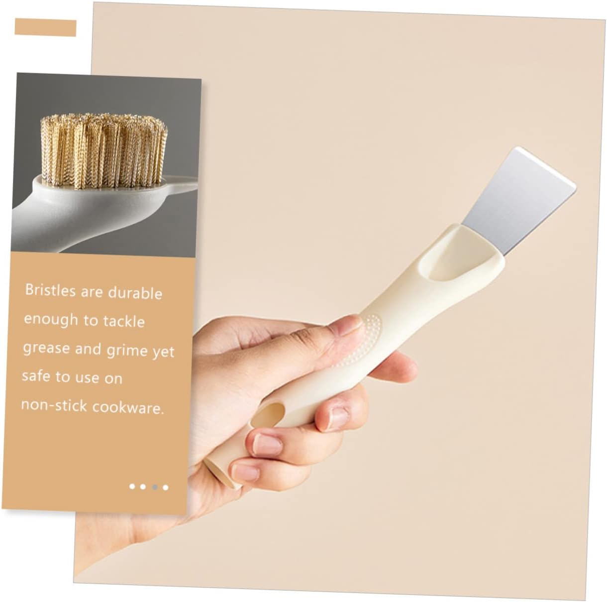 Stiff Bristle Brush for Gas Stove Cleaner Stove Cleaner Cleaning Brush for Cleaning Cooktop Scraper