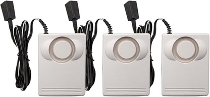 3 Pack Water Leak Detector Alarm, 120dB Loud Water Sensor Alarm with 47in Detection Cable, Battery Powered Leak Detector with Suction Cup for Basement, Bathroom, Kitchen, Under Sink, Garage