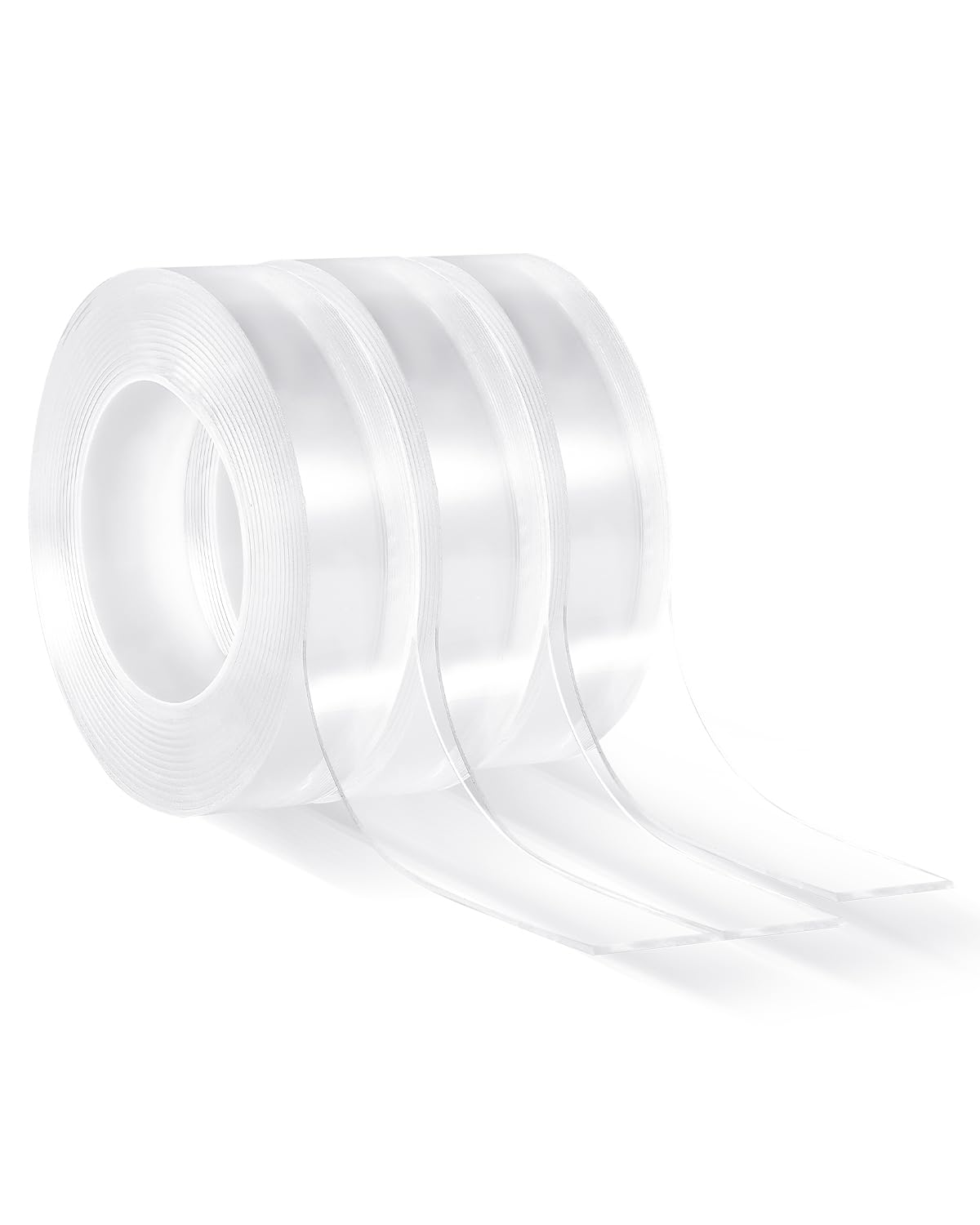 VEVOR Double Sided Tape Heavy Duty, 16 ft Long Nano Mounting Tape, Strong Adhesive & Reusable, Clear Two Sided Wall Tape, Removable Poster Picture Hanging Strips for Home, Office, Car, Outdoor Use