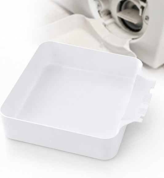 Washing Machine Drain Funnel Tray, Low Profile Washer Water Catch Guide for Front Load Filter Cleaning, Laundry Drain Accessory for Pump Maintenance