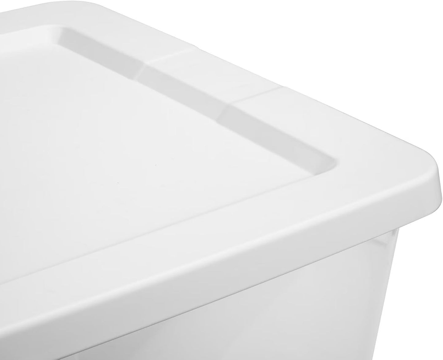 41 Quart Under Bed Storage Bins with Snap-On Lids, 2-Pack, Clear Plastic Stackable Tote Boxes, Closet Storage for Clothes Storage & Bedroom Organization