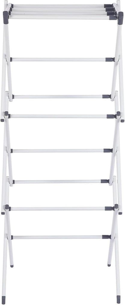 Maomo Standard Metal Drying Rack - Easy to Install Without Tools, Space-Saving telescoping Design, 16.93-29.92 inches Wide, White.