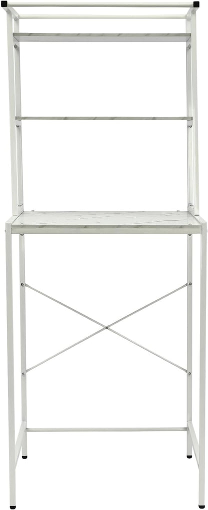 Over Washer and Dryer Shelves,Dryer Storage Shelf,3 Tiers Laundry Room Storage and Organizer Standing Shelf,Height Adjustable Laundry Room Shelves, Load-Bearing Capacity 22lbs (Log)