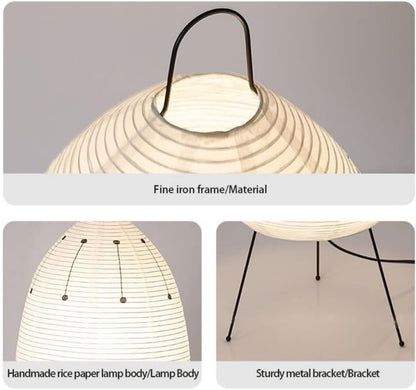 Floor Lamp Modern Dimmable Japanese Rice Paper Lantern Lamp Rice Paper Floor Lamp(A)