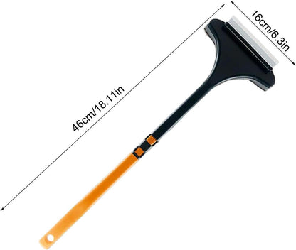 Window Screen Cleaning Brush, 2026 New 2 in 1 Mesh Cleaner Brush, Window Screen Cleaner Tool with Squeegee, Multifunctional Wìndow Brushs, Double Sided Wet & Dry Duäl Use