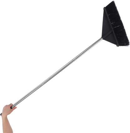 Heavy Duty Yard Cleaning Broom with Stiff Bristles and Long Handle for Outdoor Patio Garage Warehouse Sweeping and Concrete Floor Maintenance Style
