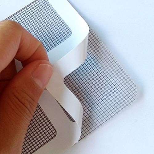 Window Screen Patches Repair Kit, Window Screen Repair Kit for Mesh Screen Door, 3-Layer Strong Adhesive Window Screen Mesh Tape, Repair for Window and Door Tears Holes(10 PCS)