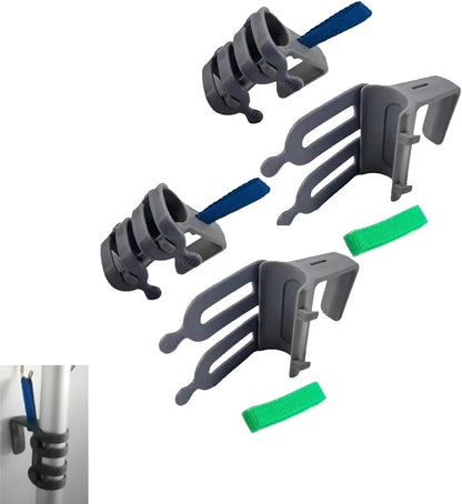 Broom and Mop Organizer for Cleaning Cart Wall Hanging Broom Holder with Hooks Tool Holder for Garage Garden Tool Rack Mop Holder Wall Mount Broom Hanger for Home Kitchen Bathroom