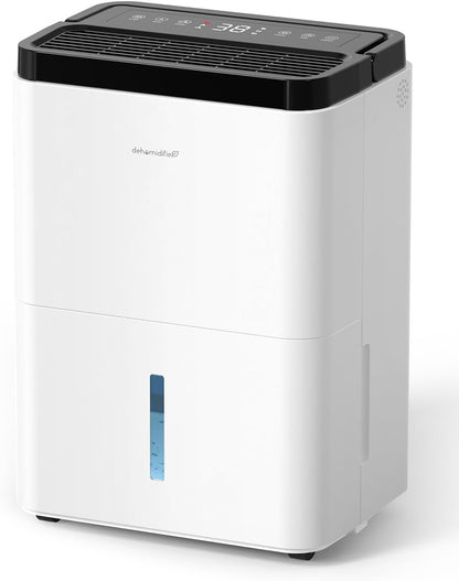 Dehumidifiers for Home, 35oz Dehumidifier for Bathroom with Auto Shut-off Auto Defrost, Whisper Quiet Dehumidifier for Bedroom Office RV Closet Wardrobe (White)