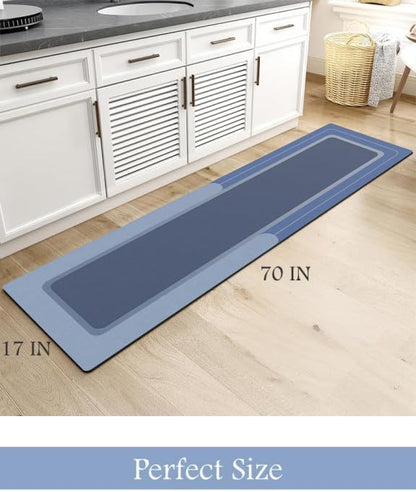 MontVoo-Bath Mat-Bathroom Mat Rug Non Slip Super Absorbent Stain Resistant Quick Dry Thin Bath Rug-Bath Mats for Bathroom Floor Bathtub Vanity-Bathmat Bath Rug Easy Care-17"x27" Grey