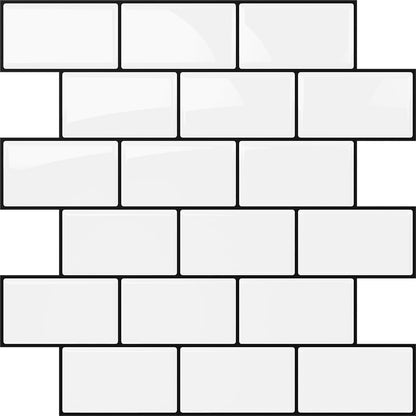 Yoillione Peel and Stick Backsplash for Kitchen: Self Adhesive Wall Tiles for Bathroom - Vinyl Thick Back Splash Tile (10, Light Coffee)
