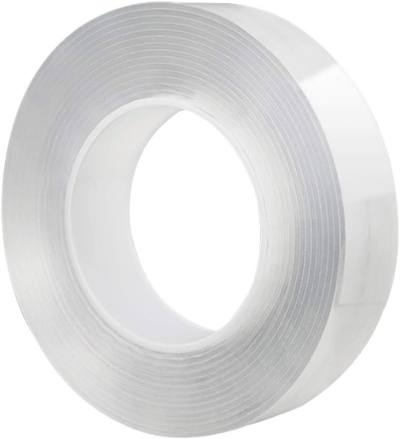 Nano Double Sided Tape Reusable Removable Washable Double Sided Sticky Strips Seamless Traceless Tape Adhesive Kitchen Holder (Width 30mm x Length 30mm)