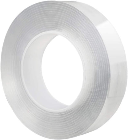 Nano Double Sided Tape Reusable Removable Washable Double Sided Sticky Strips Seamless Traceless Tape Adhesive Kitchen Holder (Width 30mm x Length 30mm)