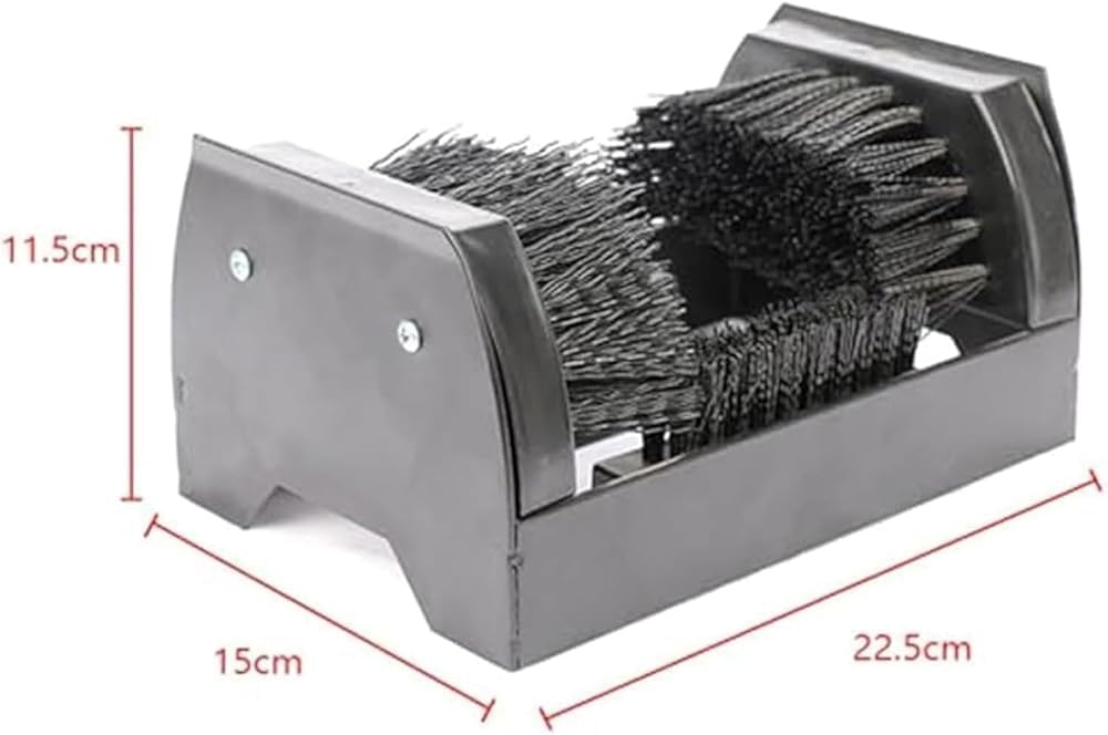 Heavy Duty Outdoor Boot Scraper - Floor Mounted Shoe Mud Cleaner for Entryways, Patios, and Garages - Durable, Easy to Use, Essential for Mud Removal