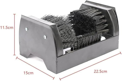 Heavy Duty Outdoor Boot Scraper - Floor Mounted Shoe Mud Cleaner for Entryways, Patios, and Garages - Durable, Easy to Use, Essential for Mud Removal