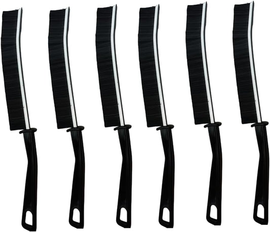 6PCS Crevice Cleaning Brush,Gap Cleaning Brush, Slim Flat Curved Brush for Narrow Gaps,Deep Crevices and Small Spaces,Hard Bristle Brush,Easy to Clean, No Residue, Kitchen & Bathroom Cleaning