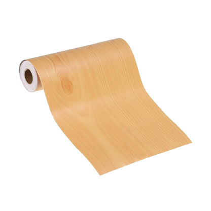 PATIKIL Self Adhesive Wood Grain Repair Tape 33'x 3", Multi-Use Realistic Wood Grain Repair Patch for Furniture Floor Door Table Chair Windows Handicraft DIY, Yellow Teak