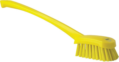 Vikan-41863 Long Handle Brush, 16"L, Stiff - Blue