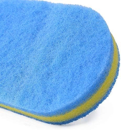 Tile Tub Scrubber Brush with 5 Different Function Cleaning Heads and 51" Extendable Long Handle Non Scratch Shower Scrubber for Cleaning Bathroom Kitchen Toilet Wall Bathtub
