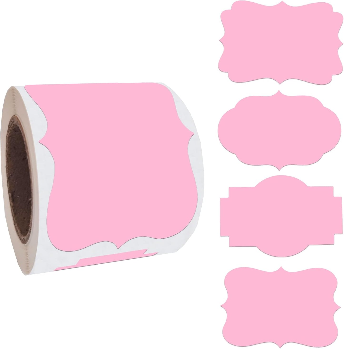 2" x 3" Kraft Label Stickers Writable Gift Labels, 200PCS Self-Adhesive Brown Labels for Essential Oil Bottle, Jars, Food Storage or Gift Decoration
