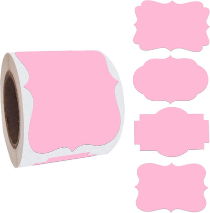 2" x 3" Kraft Label Stickers Writable Gift Labels, 200PCS Self-Adhesive Brown Labels for Essential Oil Bottle, Jars, Food Storage or Gift Decoration