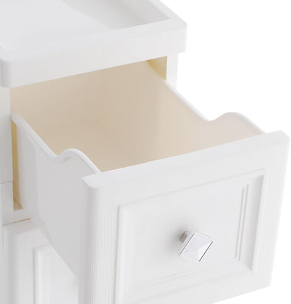 4 Drawer Narrow Floor Cabinet,4 Tier Plastic Slim Storage Cabinet with Drawers,Rolling Storage Cart with Drawers for Small Space,Bathroom,Living Room(8.7" W)