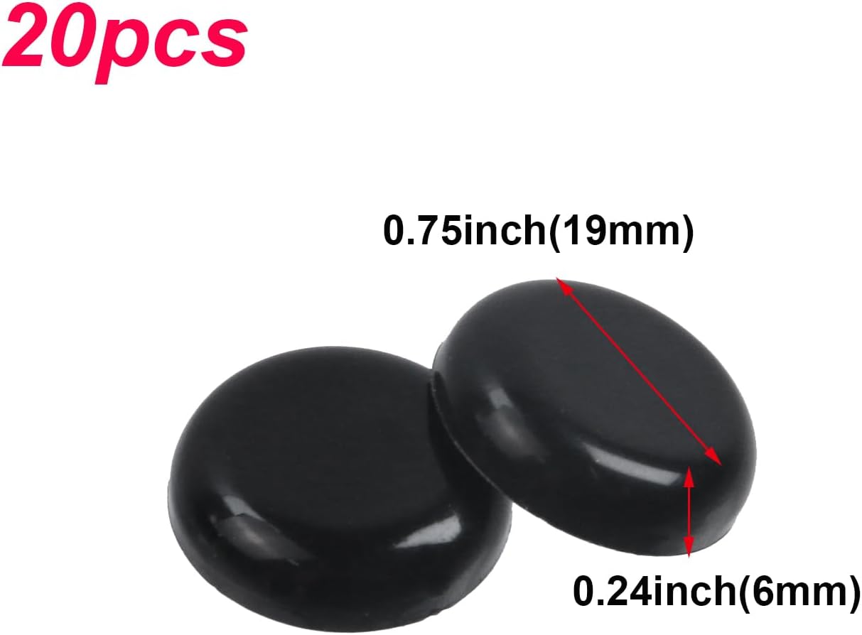 Antrader 1.5 Inch Self-Stick Furniture Round Felt Pads Wood Floor Protectors – Protect Your Hard Floors from Furniture Scratches, Pack of 48, Black
