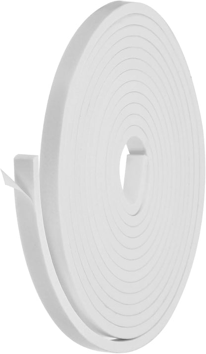 PATIKIL Weather Stripping Door Seal Strip, 3/8 Inch x 1/4 Inch x 32 Ft Self Adhesive Soundproof High Density Foam Tape Insulation for Door Window Air Conditioning, White - Colors A