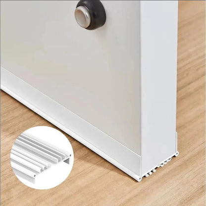 Upgrade Vinyl Door Seal Strip Bottom 35×2 Inch Adjustable Door Sweeps Door Draft Stoppers for Bottom of Door Easy to Install Under Door Weather Stripping, Blocks Dust/Insects/Noise