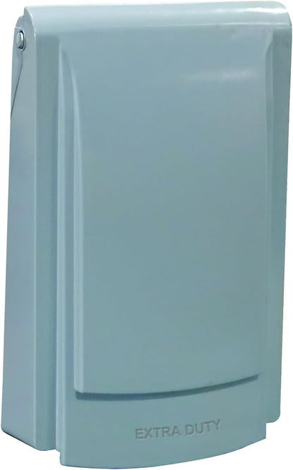 Sigma 14440 Weatherproof Slimline WIU Vertical Receptacle Cover, Gray