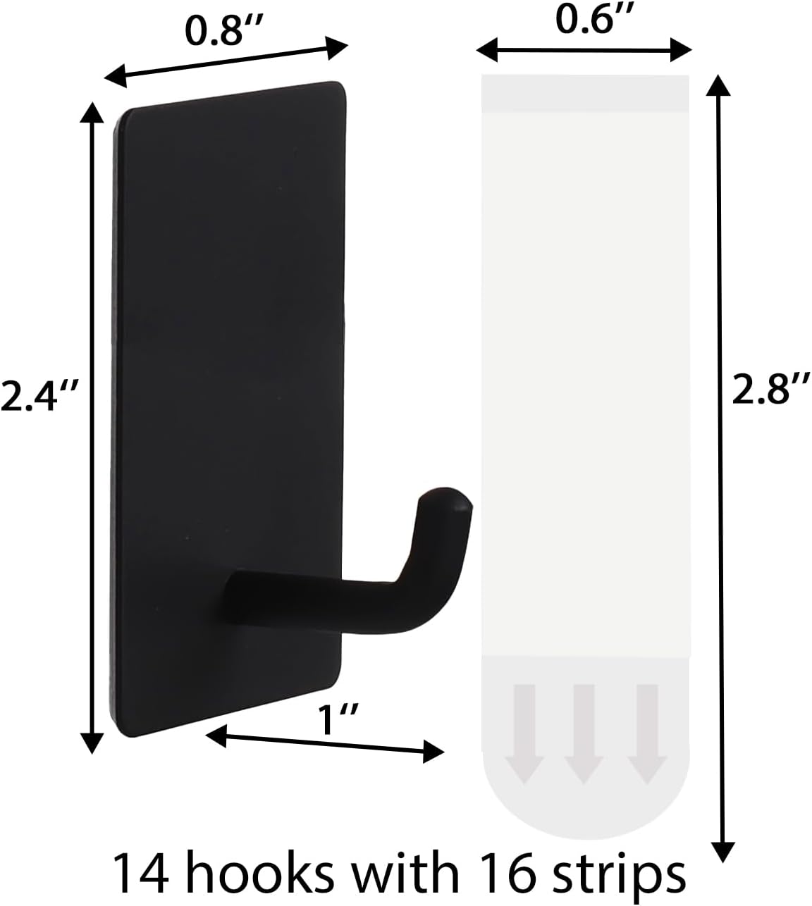2 Razor Holder for Shower and 3 Adhesive Hooks with Removable Strips，Towel Hooks for Hanging，Wall Hooks for bathrooms，Removable Damage-Free Metal Shaver Holder，for Stockings，Decor，Robe